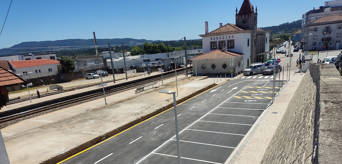 Novo Parque de Estacionamento na Estação de Barcelos.