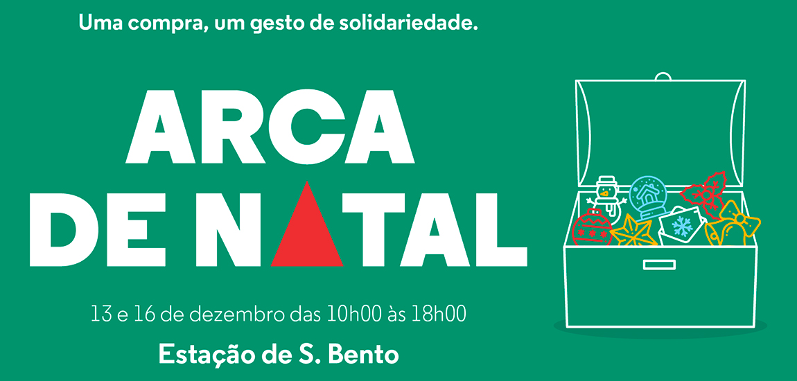 Arca de Natal na Estação de São Bento