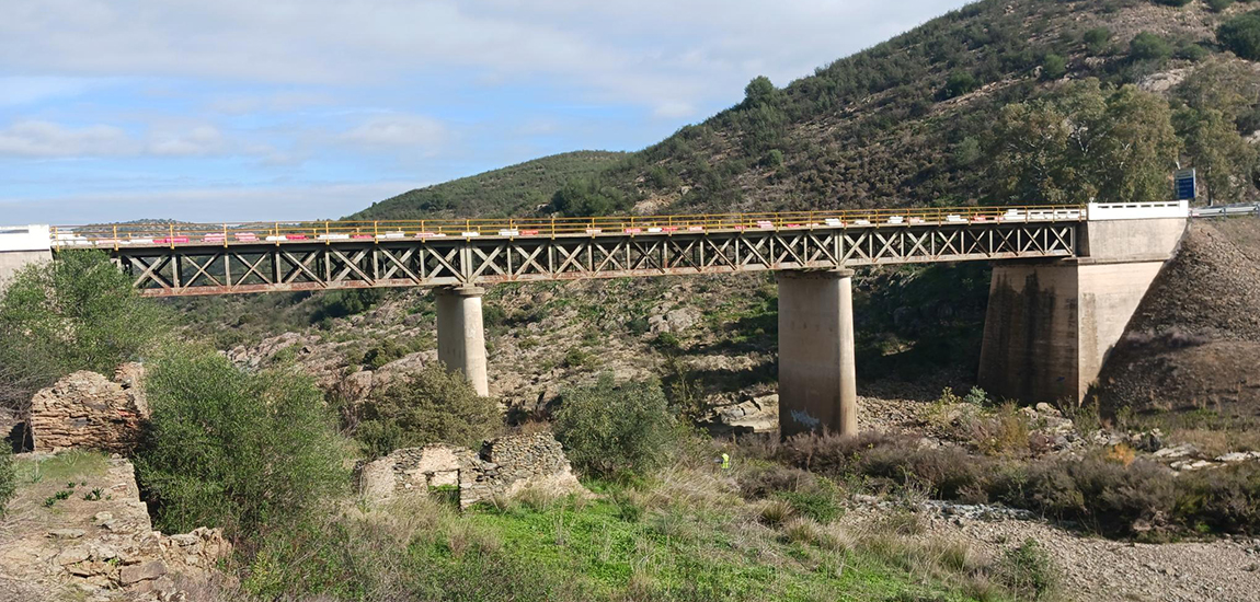 Desenho da Ponte do Vascão na EN122: fotografia 1