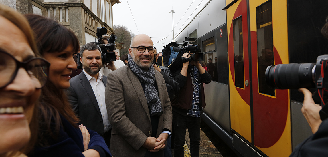 Ministro das Infraestruturas e Habitação visita a Linha de Leixões