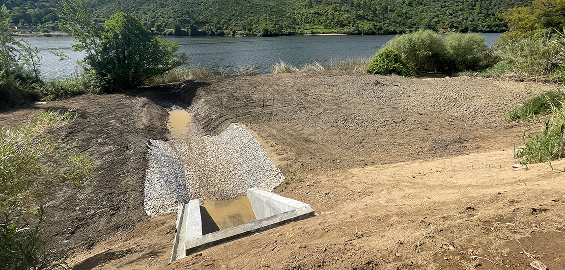 Imagem 2 - passagem hidráulica ao km 26,388 da Linha da Beira Baixa