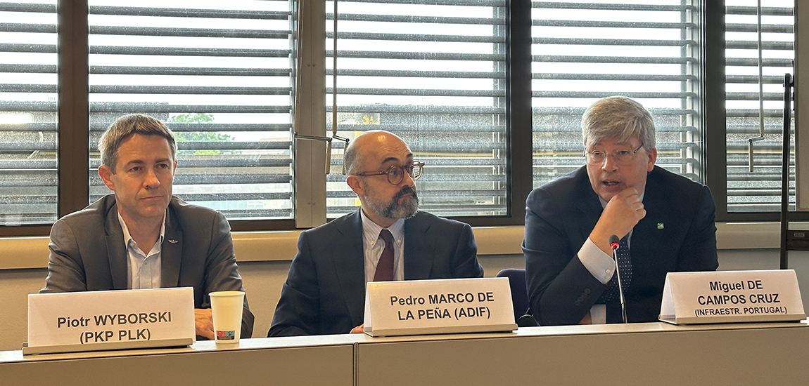 Fotografia do Presidente da IP no painel