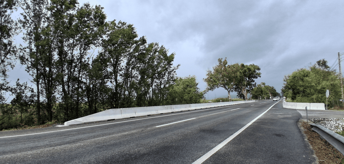 EN10 com nova Passagem Hidráulica sobre a Vala do Toiro