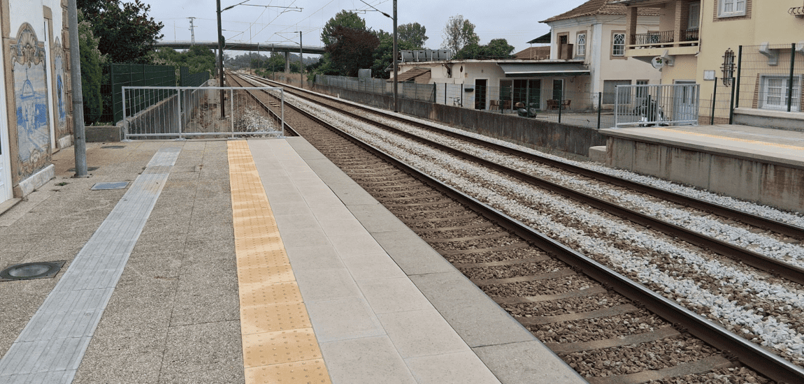 Plataformas renovadas nas estações de Estarreja e Avanca