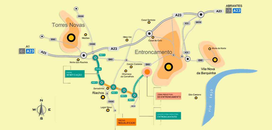 ER243 – Acessibilidades à Zona Industrial de Riachos