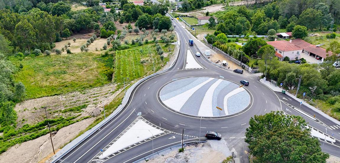 Fotografia 1 - Conclusão da empreitada EN229 Viseu/Sátão - Eliminação de constrangimentos em zonas industriais