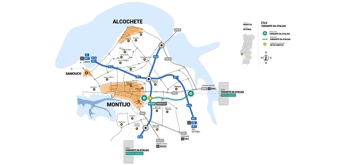 Infografia - Construção da Variante da Atalaia na EN4