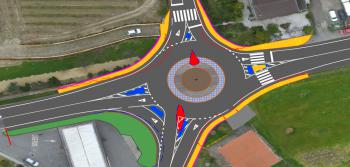 Nova rotunda EN204 em Rio Côvo / Santa Eulália