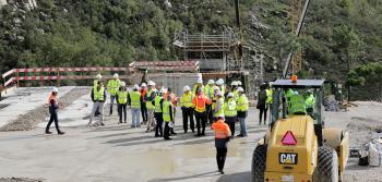 Visita às obras em curso LBA em Mangualde