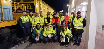 Estudantes da 1ª Pós-Graduação em Engenharia Ferroviária do ISEL visitam os trabalhos na futura estação de Abela, na Linha de Sines