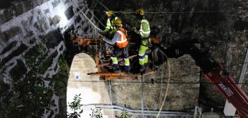 Trabalhos de reabilitação e reforço dos Túneis na Linha da Beira Baixa: fotografia 1