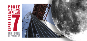 Ver a lua a partir da Ponte 25 de Abril